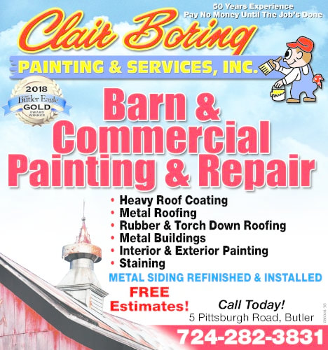 Clair Boring Barn Commercial Painting Repair Ad