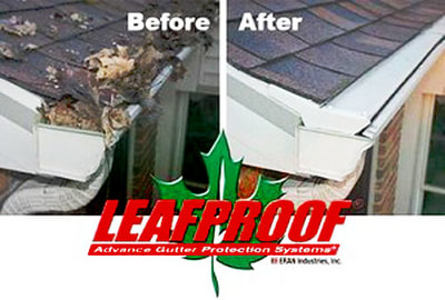 Leafproof gutters before and after